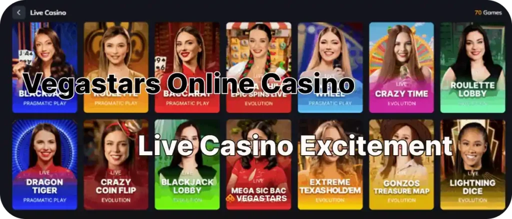 Vegastars Live Casino